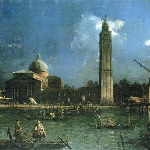 The view of a Venetian festival
