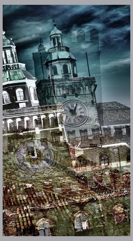 Bologna Dreams - God Clock - Bologna,landscape,digital,art,fine,Stefano Bertolucci,photographer,photography,